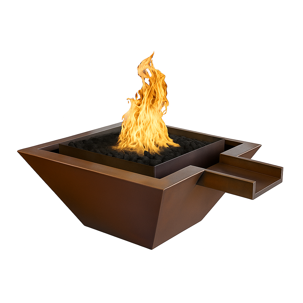Arcadia Forge Atlas Spillway 40" Corten Fire & Water Pit