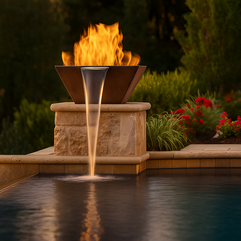 Arcadia Forge Atlas Spillway 40" Corten Fire & Water Pit